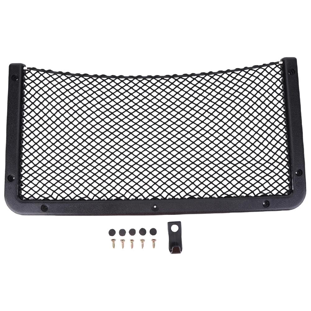 

Car Storage Net Stretchable Mesh, Framed Car Mesh Organizer, Elastic Sticker Universal Rear Mesh, for Bus Camper SUV Vehicle RV