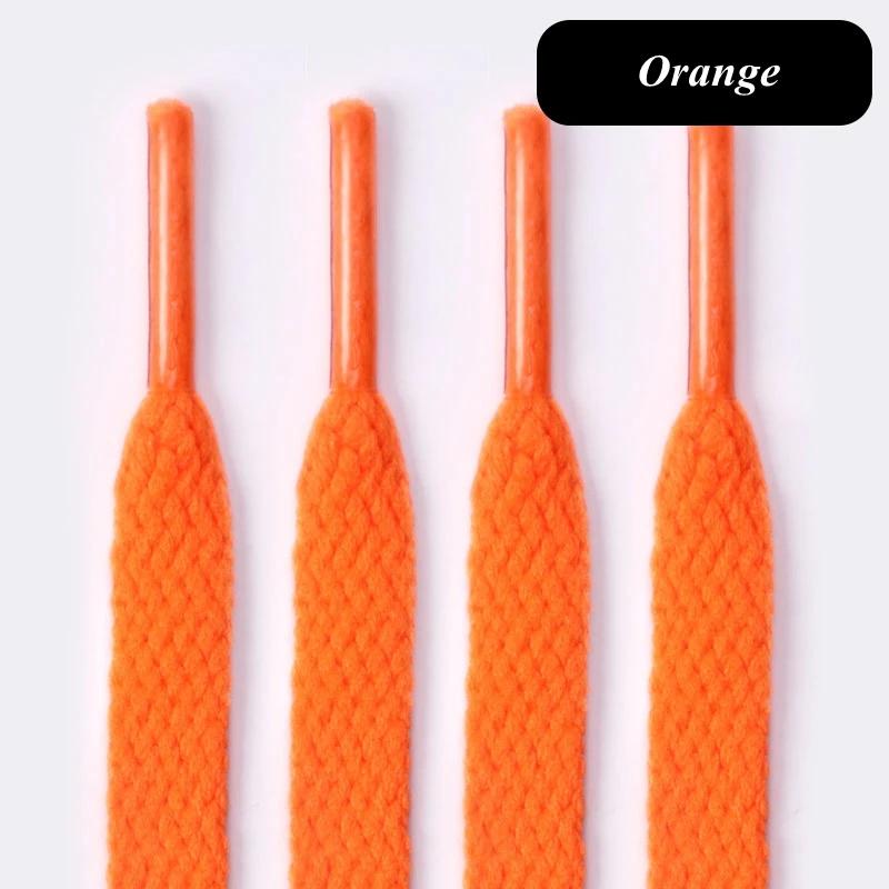 White Flat Sport Shoelaces Thick Non-Elastic Sneaker Lace for Women Leisure Shoe String Accessories