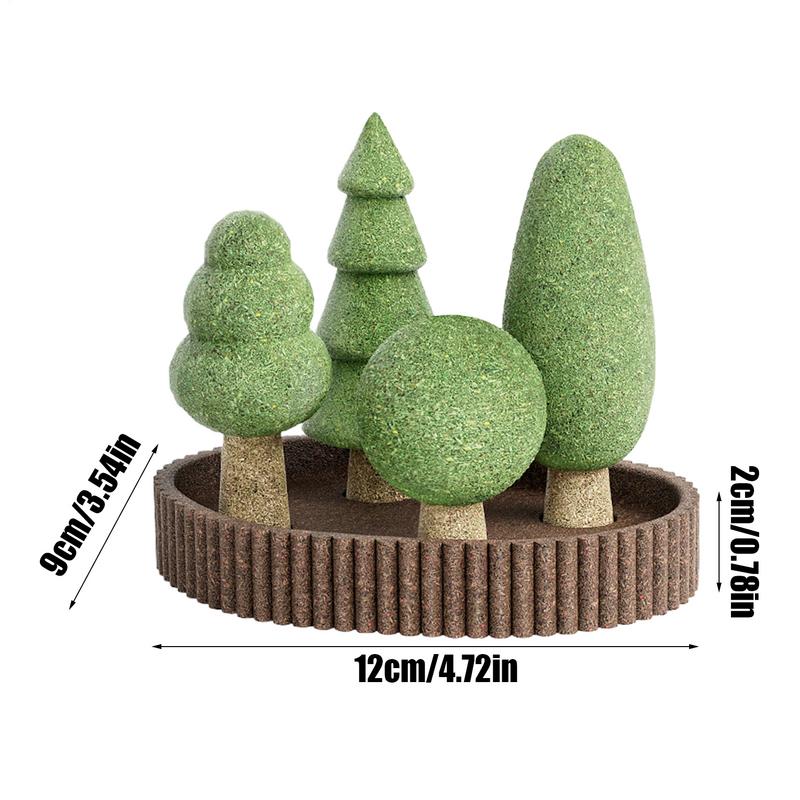 Hračky pro malá zvířata 5x Hračka na okusování pro křečka s tématem džungle Zvířata Klec Terénní úprava Dekorace přirozeného prostředí Pro veverky Králíky