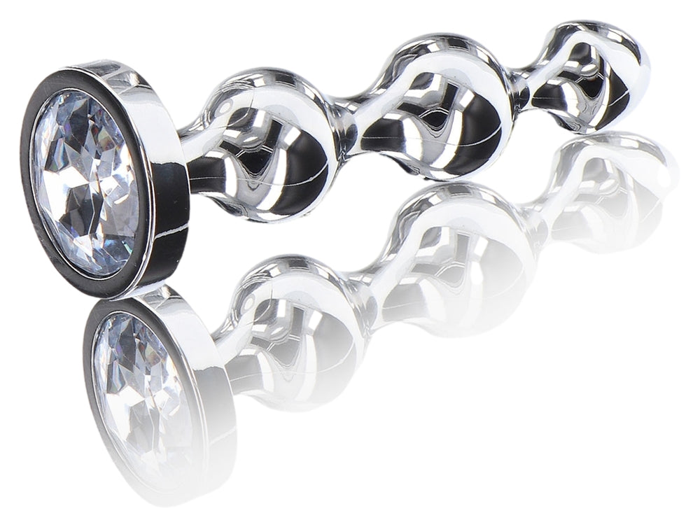Jeweled Plug Diamond Star Beads S 9.5 X 2.2cm - ANAL PLAY TOYJOY - Anal Jewelry
