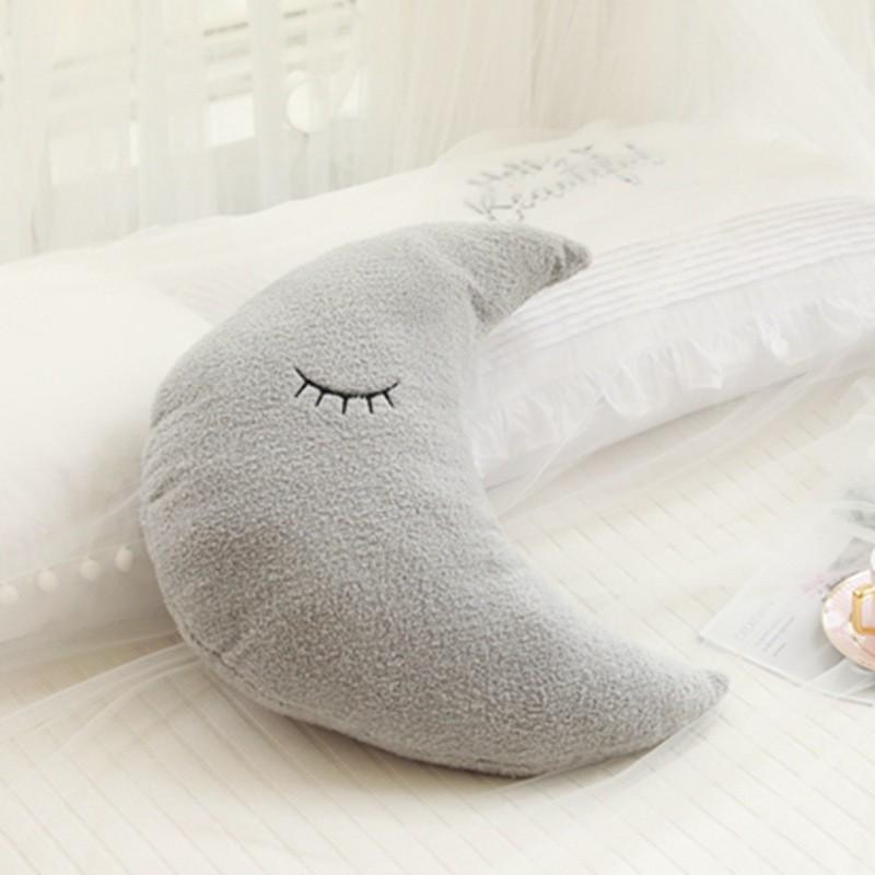 InSky Series Throw Pillow Plush Toy: Cloud, Moon, Raindrop, Star - Sofa Cushion & Kids' Room Decor