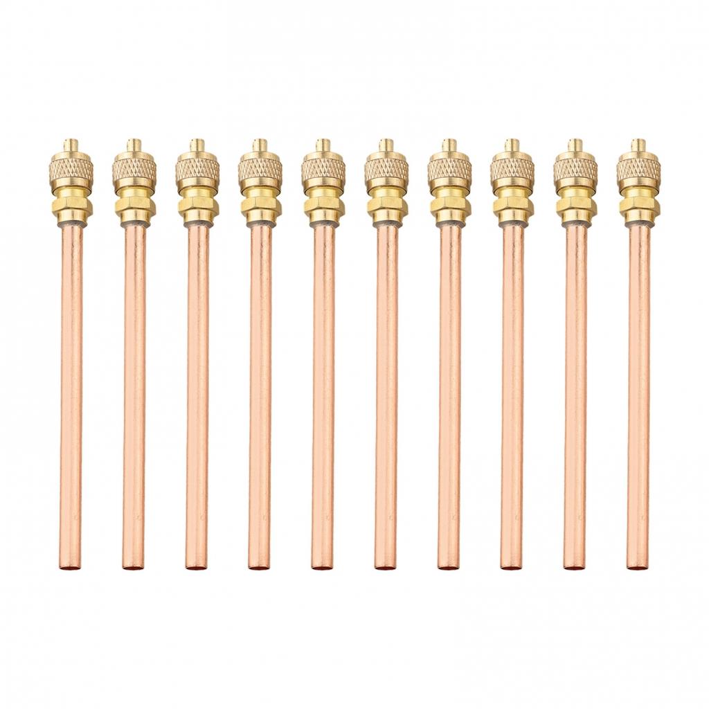10pcs Copper Maintenance Valves Compatible With Refrigeration Equipment