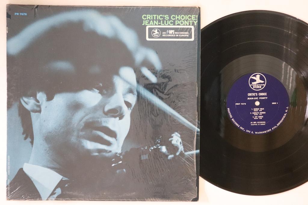 LP Record JEANLUC PONTY  Critics Choice PRST7676 PRESTIGE 1969 US Jazz Used