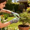 Luvas de Jardinagem Impermeáveis Florais Anti-Perfuração Protetoras Antiderrapantes para Trabalho no Jardim Presente