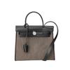 Leather Bag 2022 New Retro Fashion Canvas Kelly Bag Design Sense Contrasting Color Shoulder Messenger Bag Women's Bag