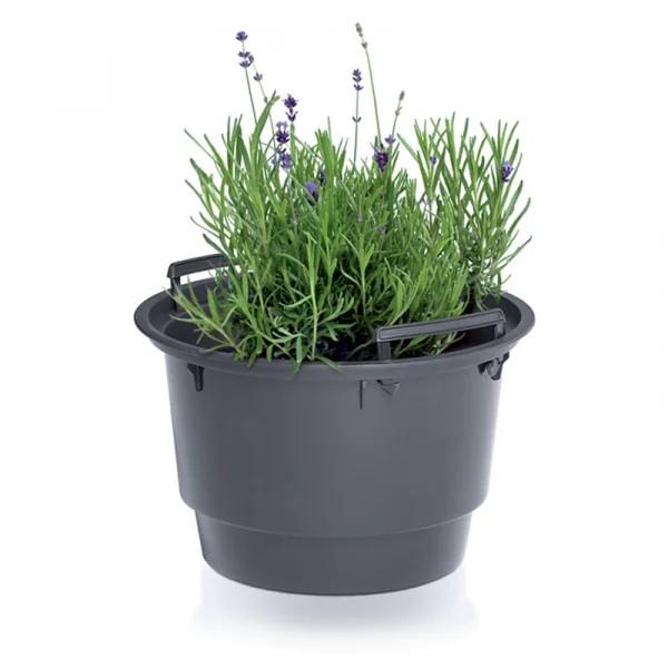 FLOWER POT INSERT - BLACK 8L - PP-IWKO280