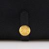 HERMES Dogon GM Purse Black / Gold Hardware Taurillon Clemence unisex Used