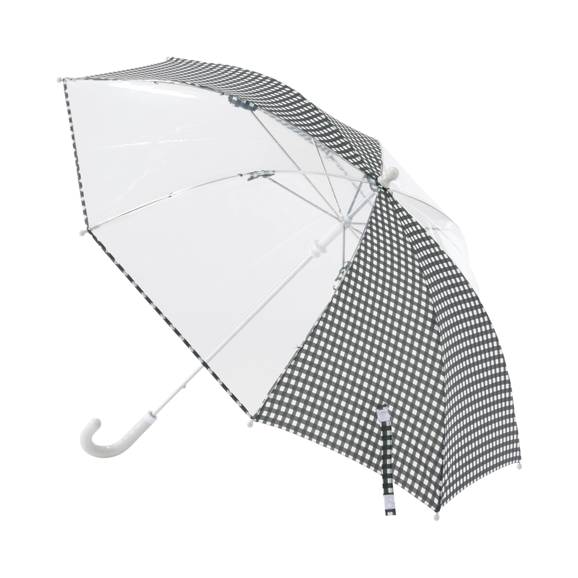 

Детский зонт MUJI с местом для имени для девочек DE09FA4S Черная клетка ребра 50см