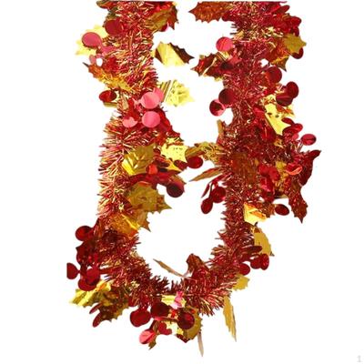 Christmas Tinsel Garland Decoration Shiny 5.9 Ft Metallic Twist for Party