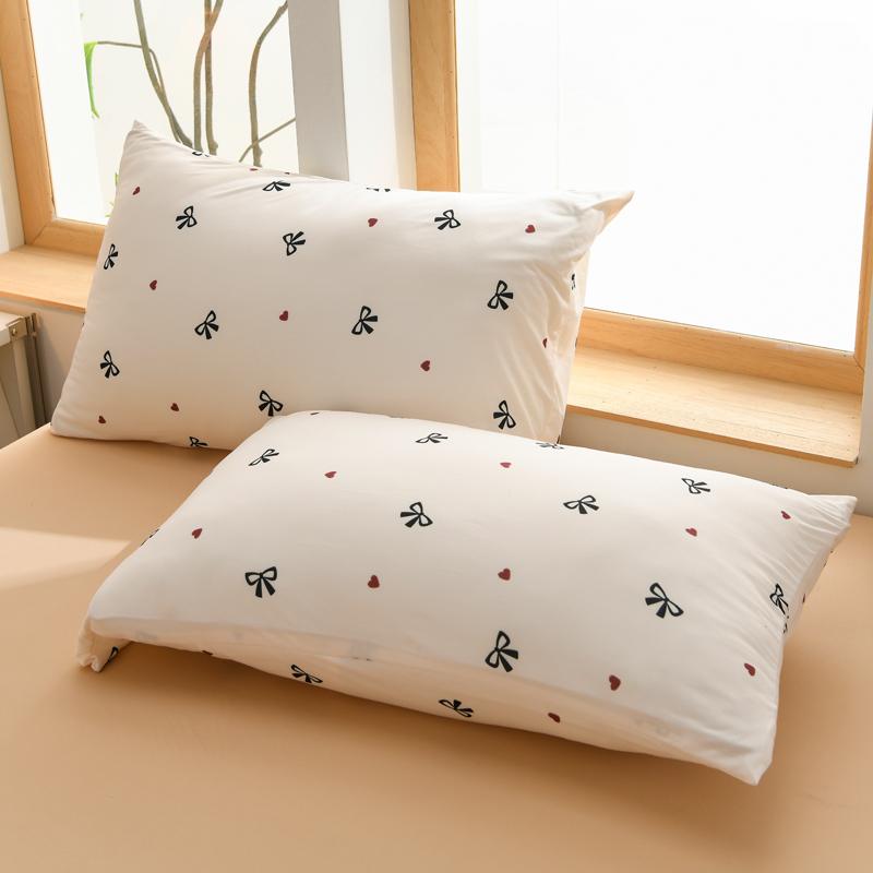 2pcs Fresh Floral Print Pillowcases Soft Skin Friendly Pillow Cover for Bedroom Elastic Comfortable Home Pillow Cases 48x74cm