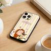 D-Charlie and Lola Cartoon Phone Case For iPhone 17 16 15 14 13 12 Max Plus Silicone Black Cover