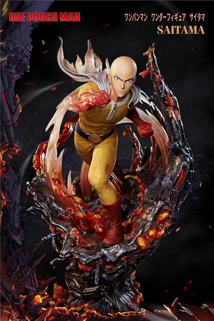 Unique Art Studio One Punch Man Wonder Figure Saitama Height Approximately 550mm Polystone Painted Complete Figure