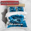 3pcs Duvet Cover Set (1*Duvet Cover + 2*Pillowcase, Without Core), Custom Name Manchester City FC Pattern Bedding Set, Home Bedroom Decor Gift