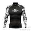 Mens Rash Guard Long Sleeve UPF 50 Sun Protection Swim Shirt Snorkeling Diving Surfing Water Sports