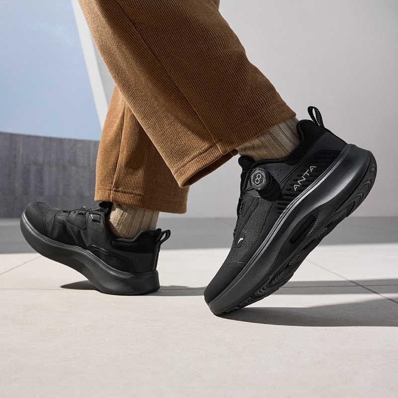 Anta Men Shenxing Pro Comfort Trendy Low-Top Running Shoes Black 112517711-5