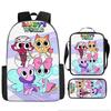 Dandy'S World Student School Bag Dandy'S World Cartoon Cute Backpack Three-Piece Set Satchel Bag Pencil Case