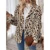Fashionable Autumn and Winter Printed Double-sided Plush Buttonless Cardigan Mid-length Women's Autumn and Winter Fur Coat
