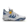 Anta Durable Breathable Mid-Top Kids Basketball Shoes Kids sneaker Gray White A312411107-1