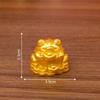 Resin Beautiful Wealth Frog Miniature For Good Luck Chinese Art Sculpture Decor