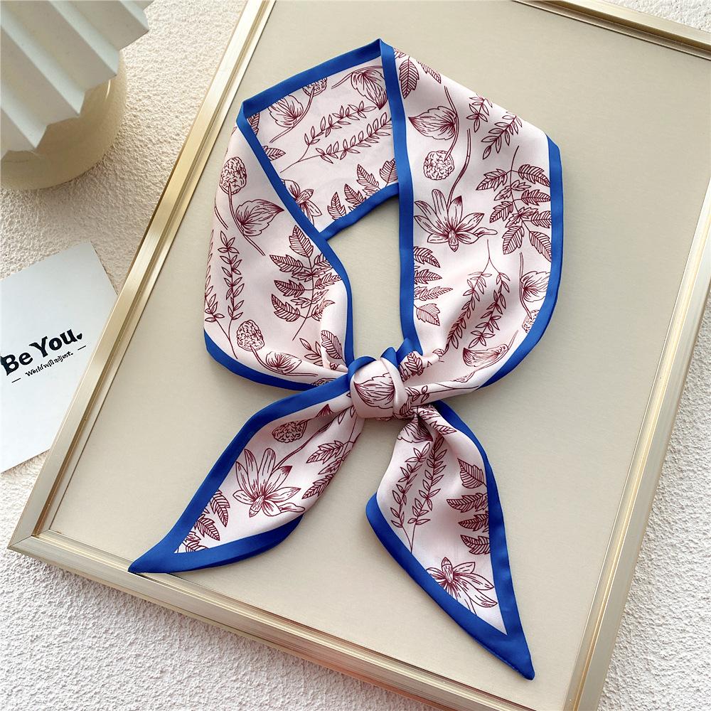 

Новые шарфы Шелковые шарфы Женские весенние и осенние длинные декоративные профессиональные шарфы Летние тонкие стили в сочетании с рубашками Стильные 9*100cm