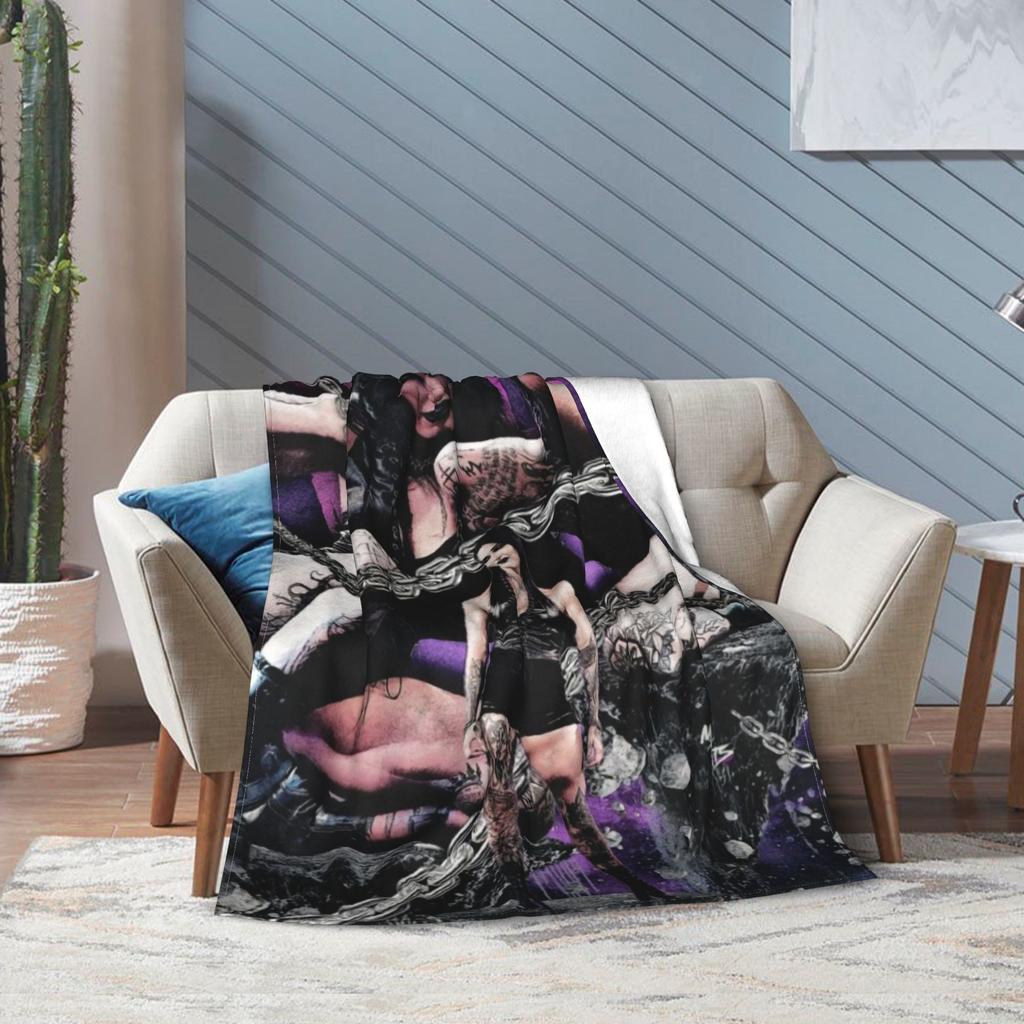 Superweiche Rhea Ripley Wrestlerin Wrestling-Kuscheldecke Premium Flanell-Fleece Leichte Decke Gemütlich Warme Decken Ganzjahres