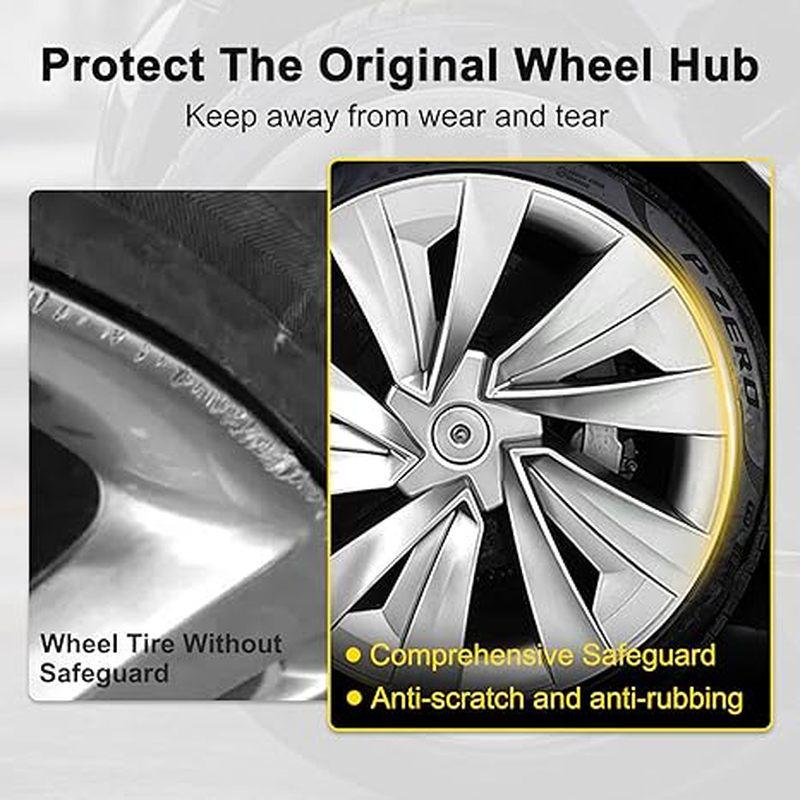 Silver 19-inch Wheel Cover for 2025-2026 Tesla Model Y Refreshed