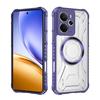 KEYSION Transparent Magnetic Case for Realme 14 5G 14T Soft Silicone+PC Heavy Duty Shockproof Phone Back Cover for Realme 14T 5G