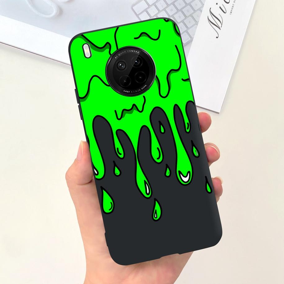For Huawei Y9a 2020 Silicone Case FRL-22 FRL-23 Cute Astronaut Love Heart Slim Soft TPU Phone Case on Huawei Nova Y9a Y 9A Cover