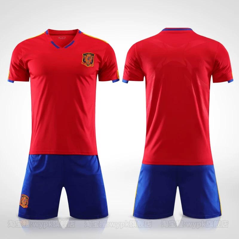 2010 Spain Home Jersey with Team Badge 28
