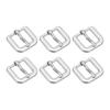Set of 6 Metal Roller Inch Single Needle Square Replacement Bars for Leather Craft Silver [uxcell] Buckles, 0.63 Strap, Shape, Accessories,