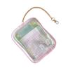 Cartoon Printed PVC Clear Bag Multiple Pockets Lightweight Carryall Kids Activity Display Bag For Daily Essential