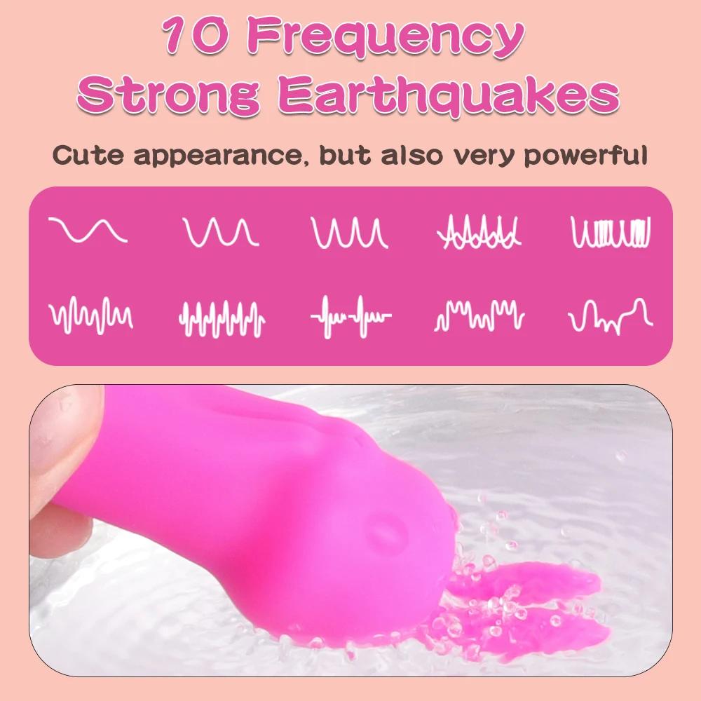 10 Speed G Spot Mini Rabbit Vibrators For Women Clitoris Vibrating Vagina Massager Female Masturbator  Adult Product