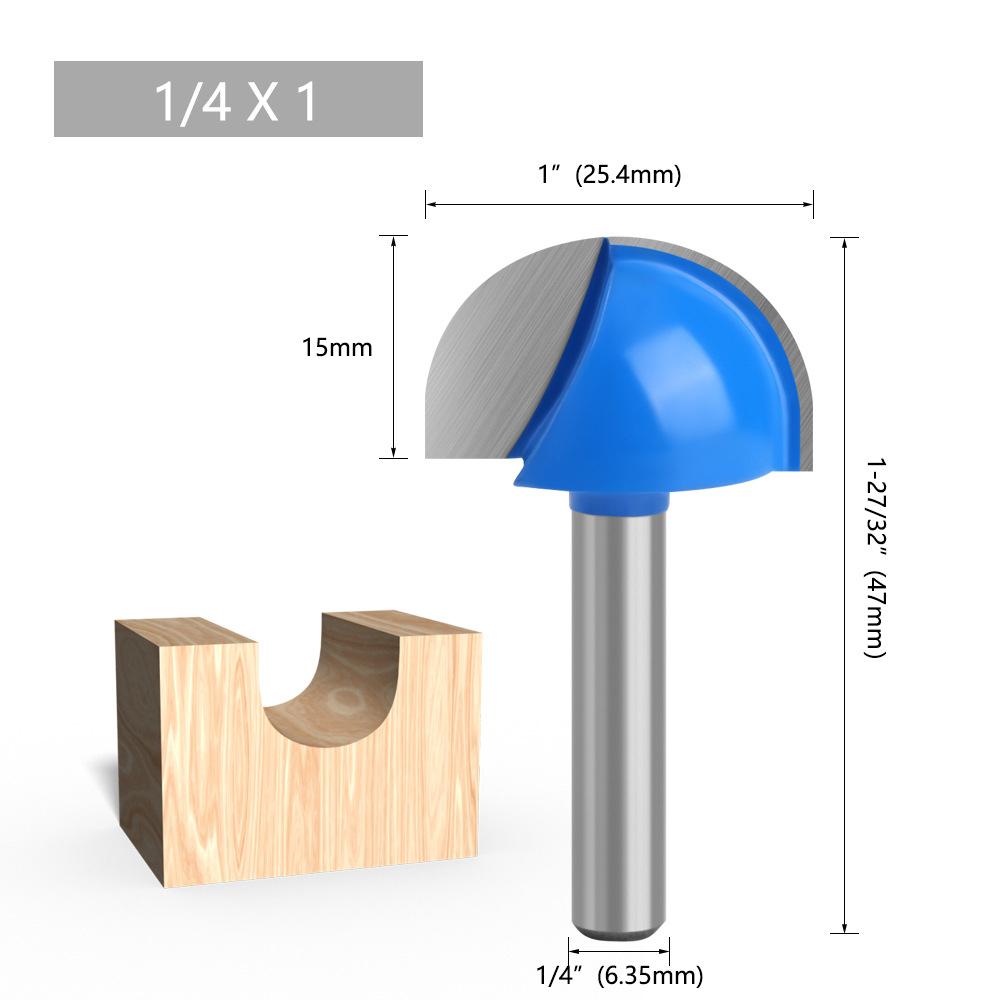 Professional Grade Round Bottom Router Bit for Softwood Projects