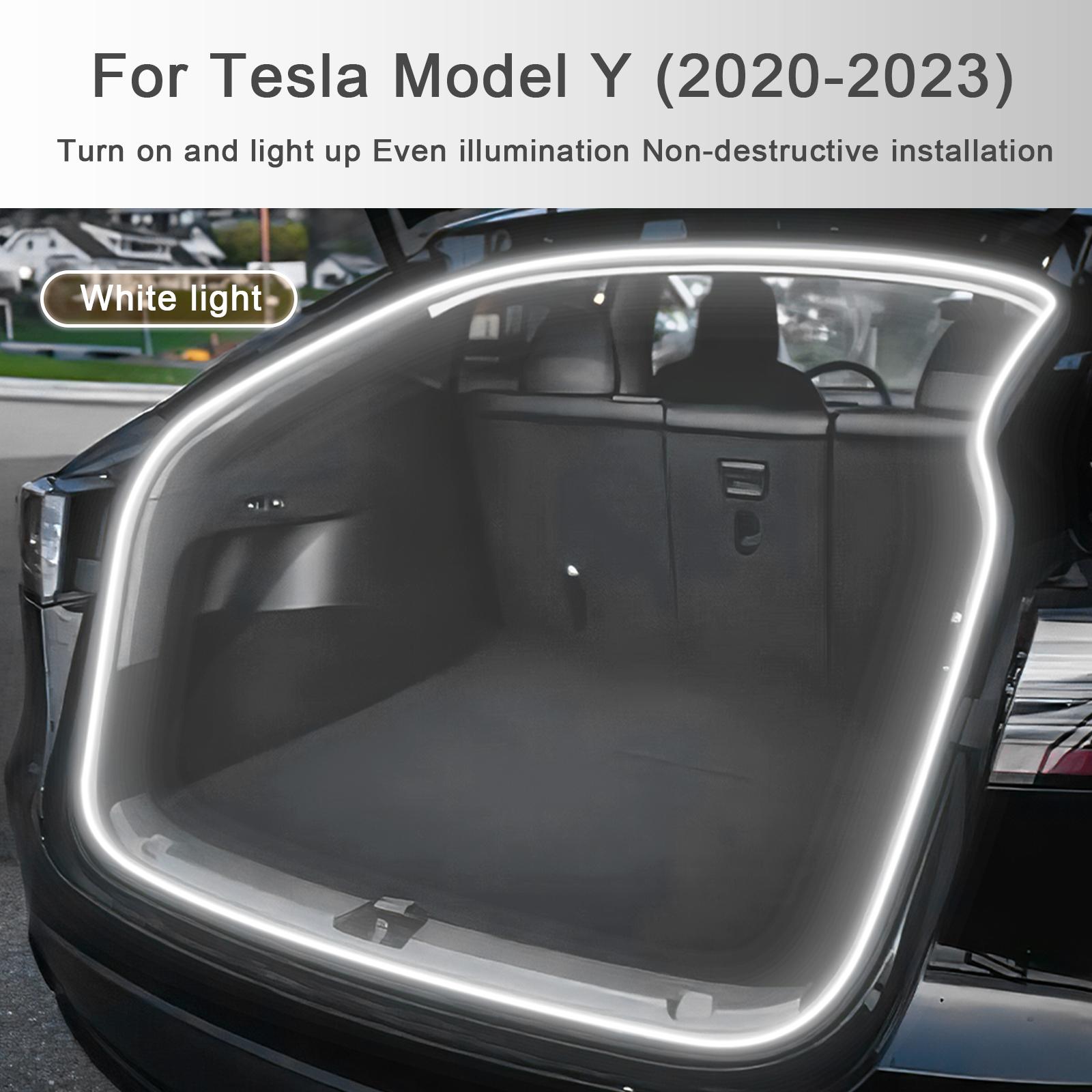 Rear Trunk Light for Tesla Model Y 2021 2022 2023 2024 Juniper 2025 Bright LED Silicone Yellow White Proposal Decor Accessories For Model Y 20-24