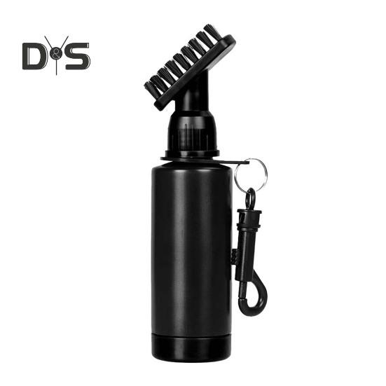 

Щетка для чистки клюшек для гольфа Бутылка для воды Очиститель для клюшек для гольфа с зажимом Основные принадлежности для гольфа для игроков в гольф чёрный