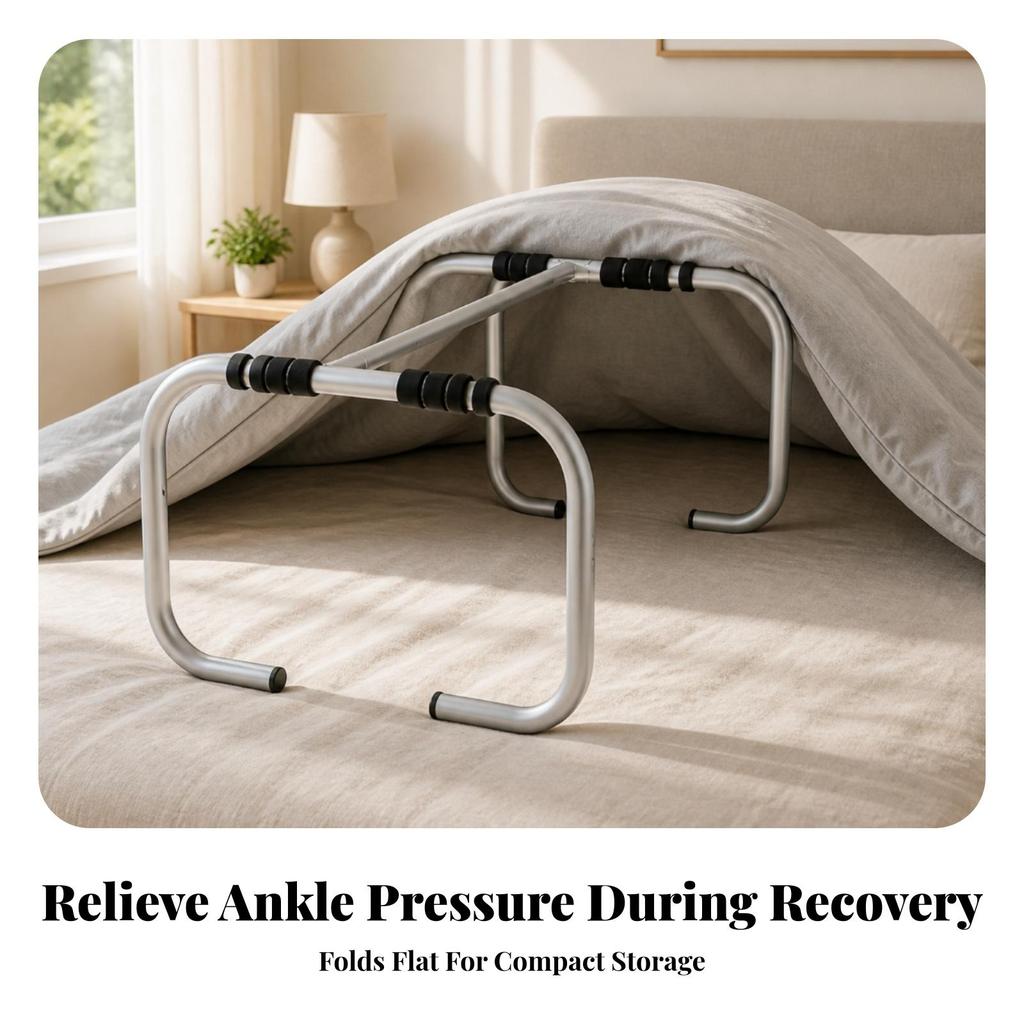 Bed Quilt Support Arch with Clips | Adjustable Height Design, Lightweight Aluminum Alloy, Blanket