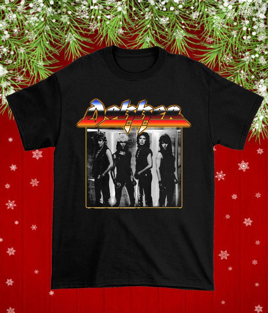 

RARE Dokken Black Cotton Shirt Xmas Gift Full size S5XL T87 Unisex T-Shirt XXXL