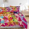 Winx Club Friendship Print 3Pcs Bedding Setduvet Cover With 2 Bedropillowcase Home Birthday Gift