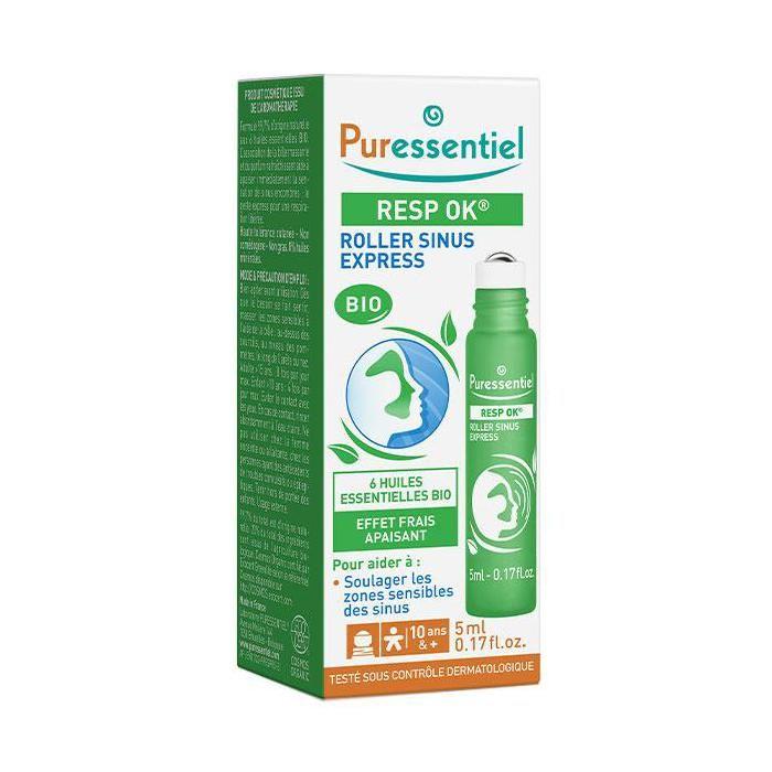 Roller Sinus Express Aux 6 Huiles Essentielles - Puressentiel - 5ml