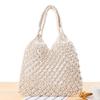 Wind Cotton Handmade Woven Bag, Beach Bag, One Shoulder Portable Leisure Hollowed Out Tourism And Vacation Fishing Net Bag