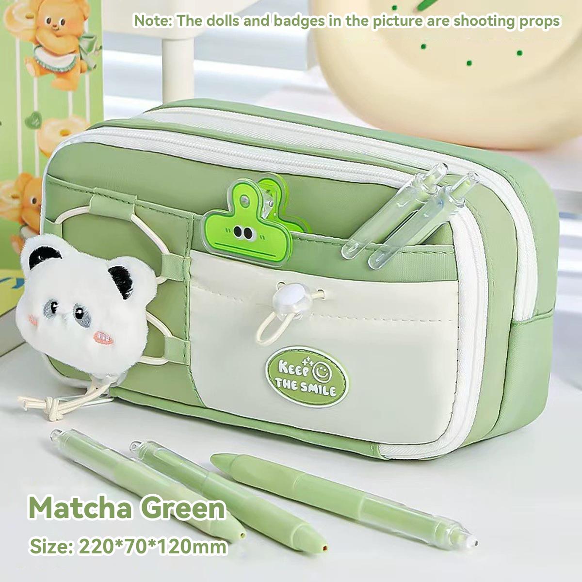 

2025 Kawaii Double Drawstring Super Cute Pencil Case Creative Design Large Capacity High-value Pencil Case Stationery Box