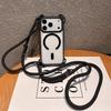 Crossbody Necklace Strap Lanyard Clear Magnetic Case For iPhone 17 16 14 15 12 13 Pro Max 16Plus 11 For Magsafe Shockproof Cover