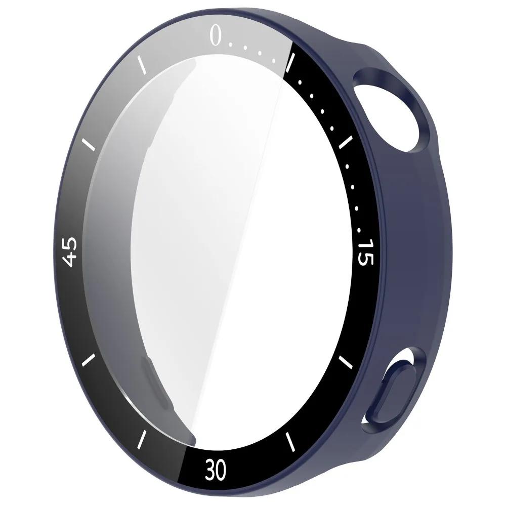 Tempered PC Protective Case Full Coverage Anti-Scratch Screen Protector with Scale 41/46MM Cover Shell for Huawei Watch GT 6