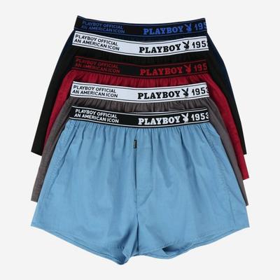 [Playboy] 5-pack Pure Cotton 40s Outband Trunk Briefs PMT1205 [Shipped from Korea] 100% Authentic