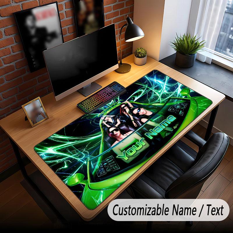 Custom Name Extended Mouse Pad,aespa Gaming Desk Mat For Home Office Desktop Decor