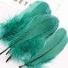 50Pcs Color Full Soft Big Floating Feather Goose Feather Diy Color Feather Headdress Craft Decorative Material