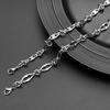Stainless Steel Mother And Child Lip Chain Diy Jewelry Knotted Chain Simple Versatile Collarbone Chain, Titanium Steel Bracelet