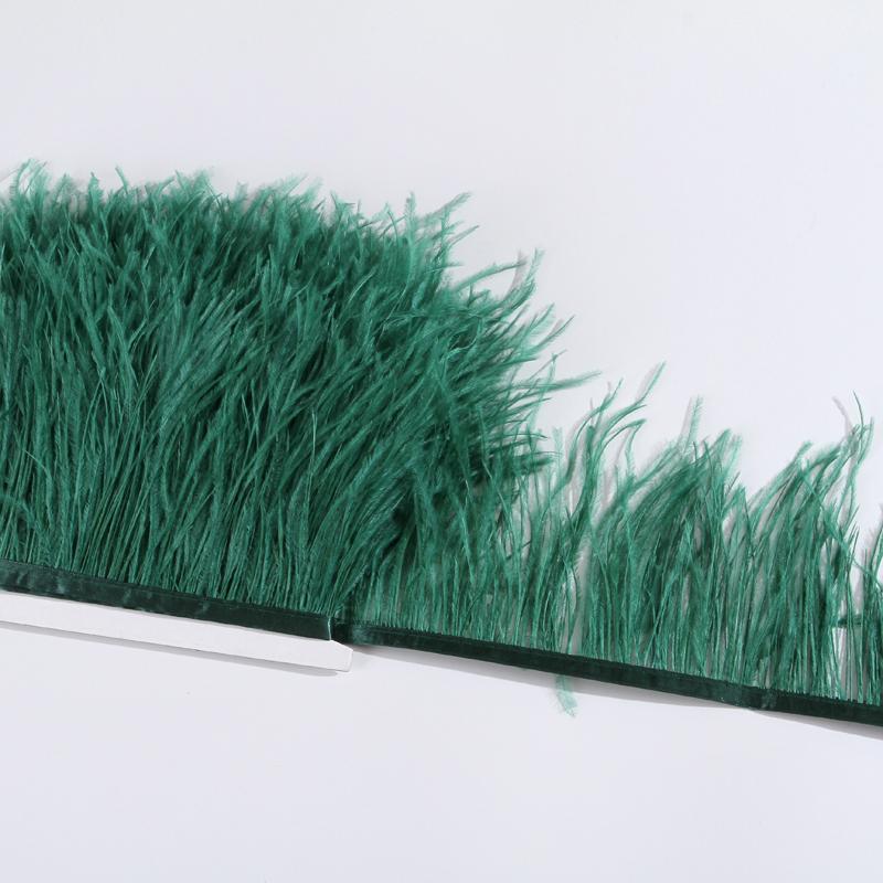 Ostrich Feather Trim 8-10cm 10-15cm 10Meters Fringe White for Clothes Ribbon Skirt Plumas Plume Decoration Wedding Party