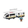Electric Train Set Toys Children Model Toy for Boys Wooden Track White 3Pcs
