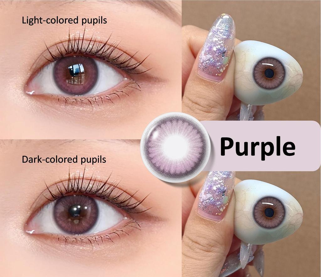 Color Contact Lenses With Soft Colored Lenses 1 Pair 14.2 Mm Natural Color Lenses for Vision Eye Lens